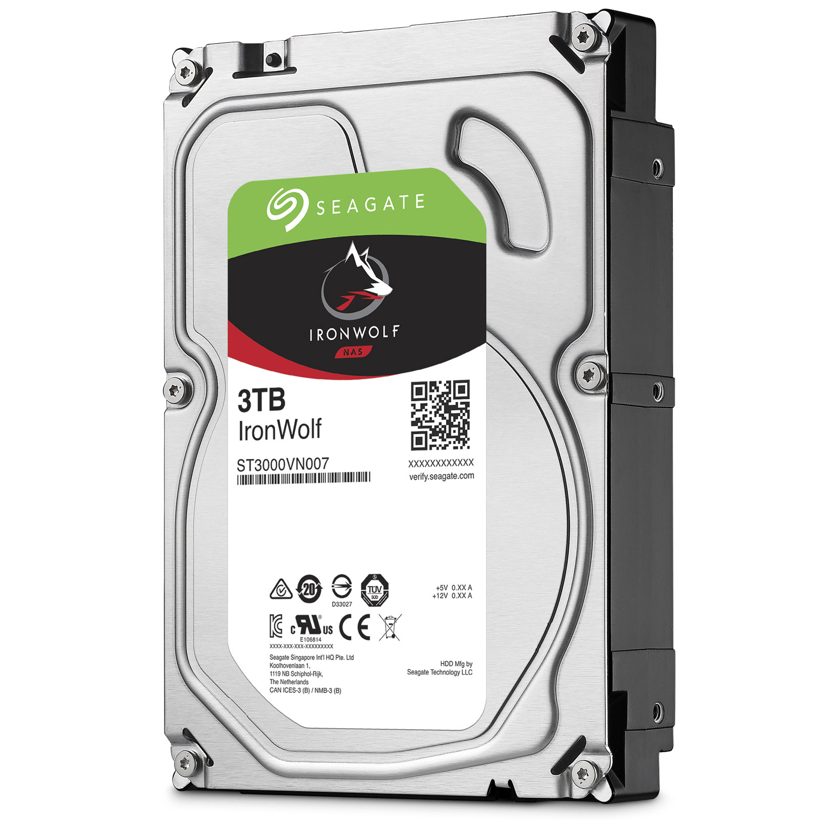HDD Seagate IronWolf 3TB ST3000VN007 3.5 inch SATA III 64MB Cache 5900RPM