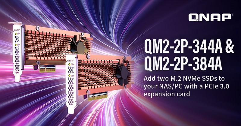 QNAP RA MẮT CARD MỞ RỘNG QM2 PCIE ĐỂ THÊM KHE CẮM SSD M.2 NVME