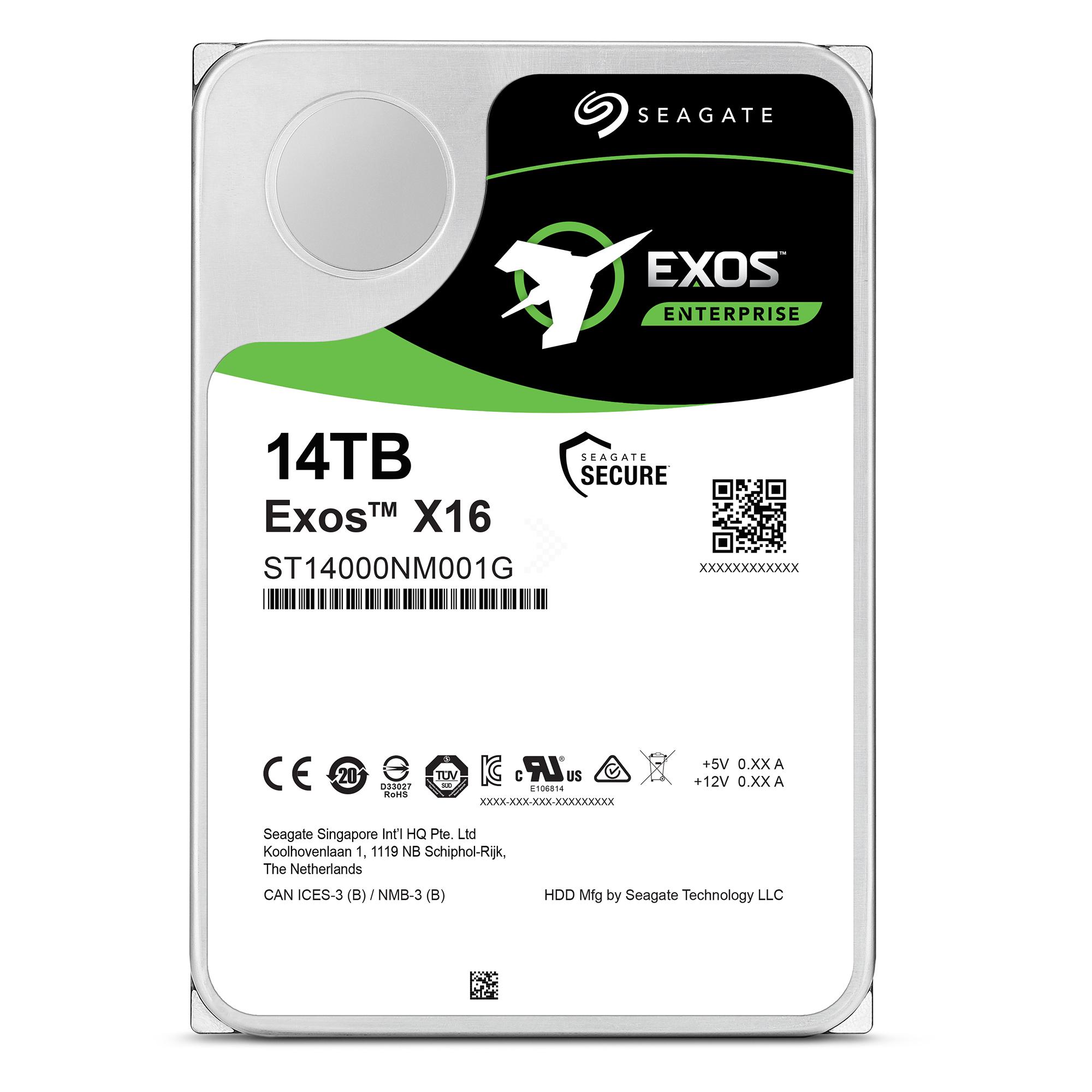 HDD Seagate Exos X16 14TB ST14000NM001G Enterprise 3.5 inch SATA III 256MB Cache 7200RPM